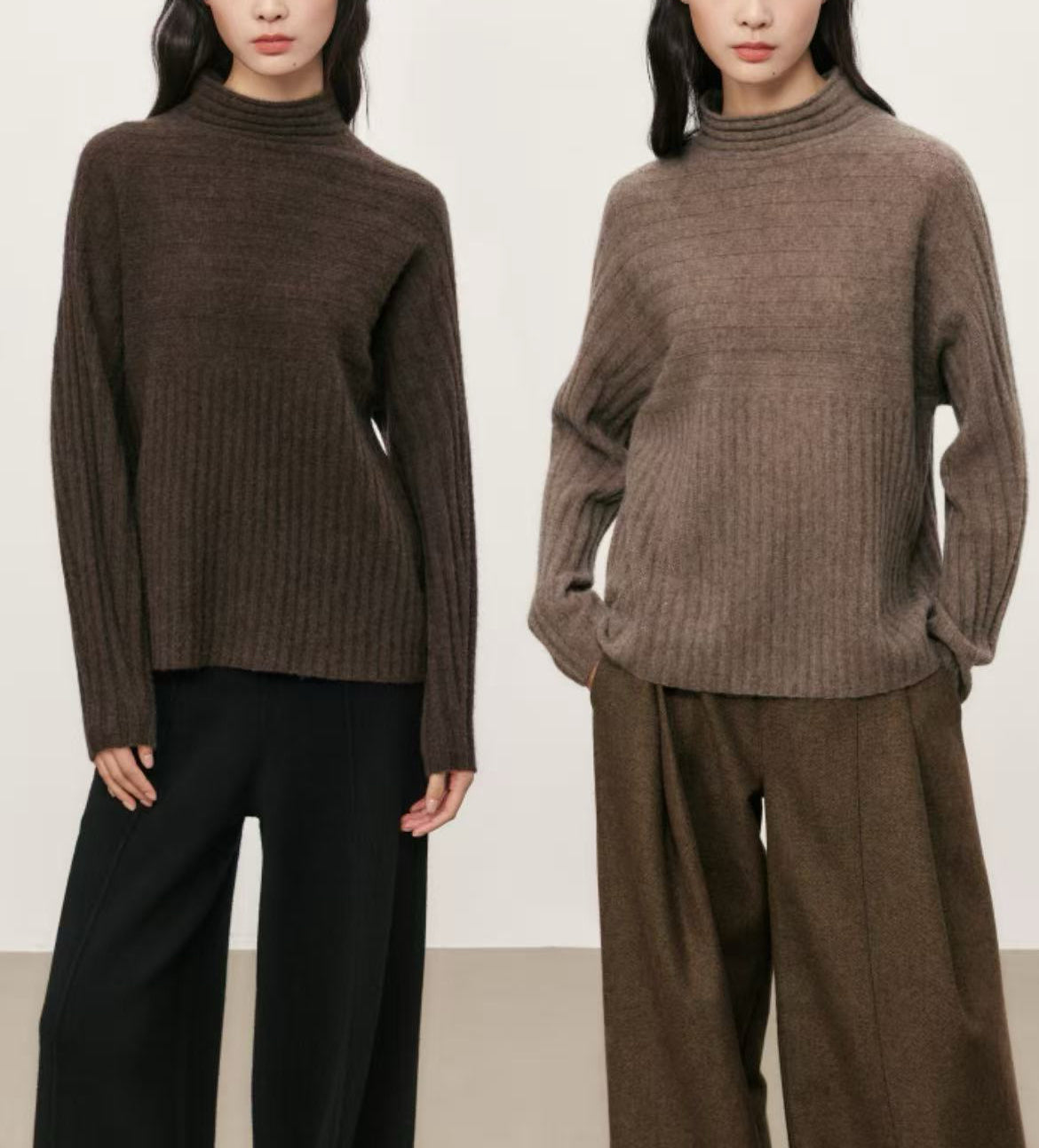 Yak Wool Sweater and Scarf Set