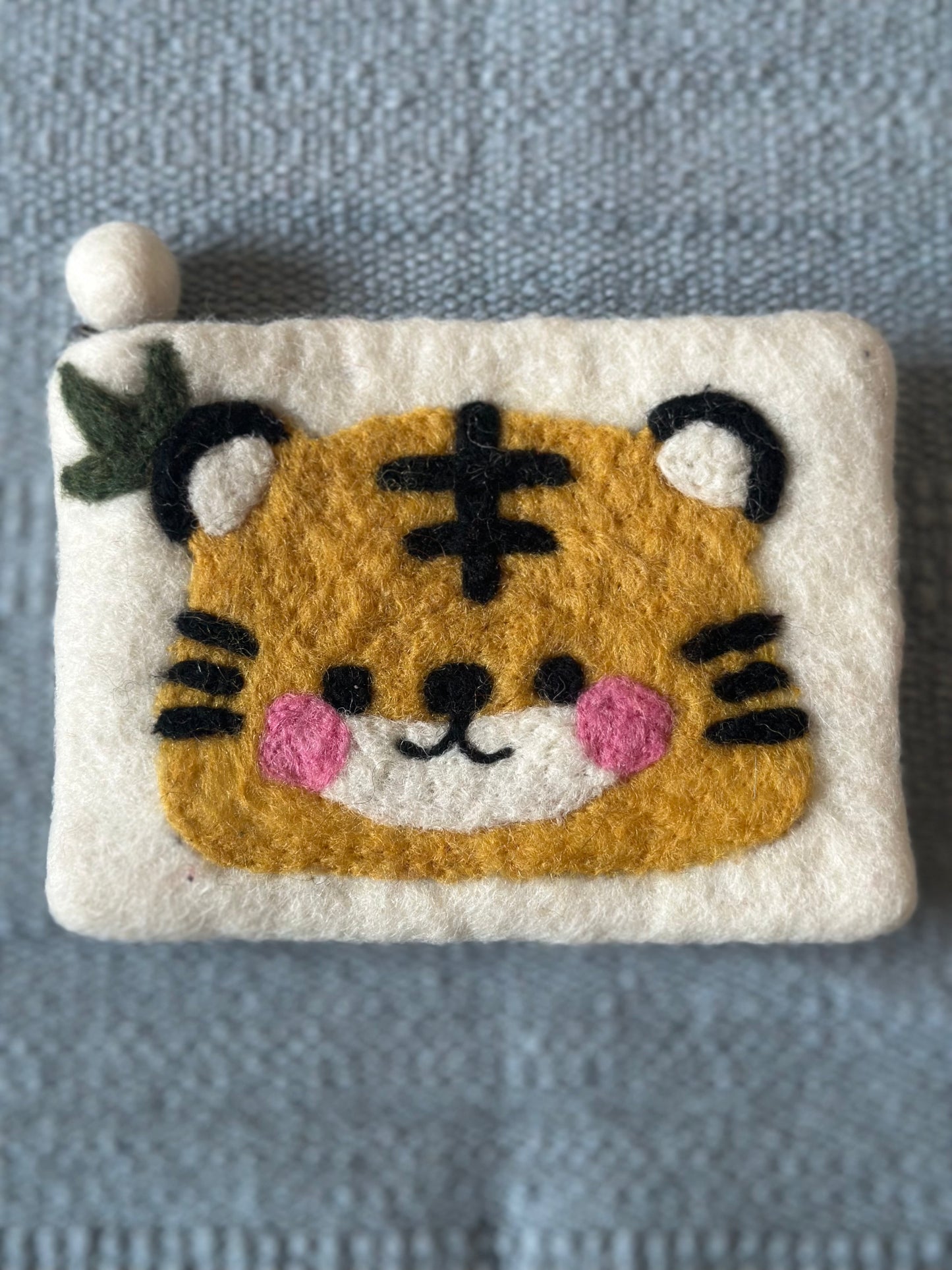 Handmade Wool Felt Cartoon Wallet – Tibetan Charm, Durable & Cute