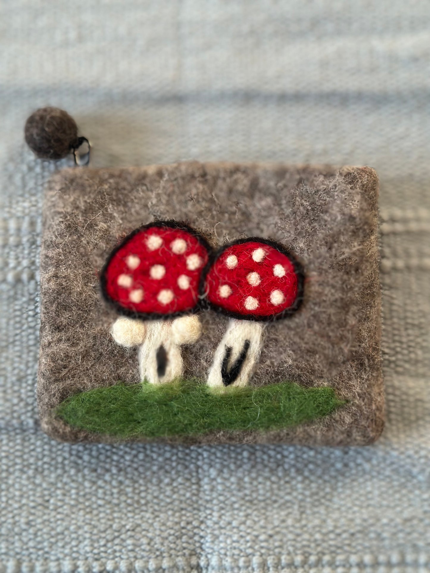 Handmade Wool Felt Cartoon Wallet – Tibetan Charm, Durable & Cute