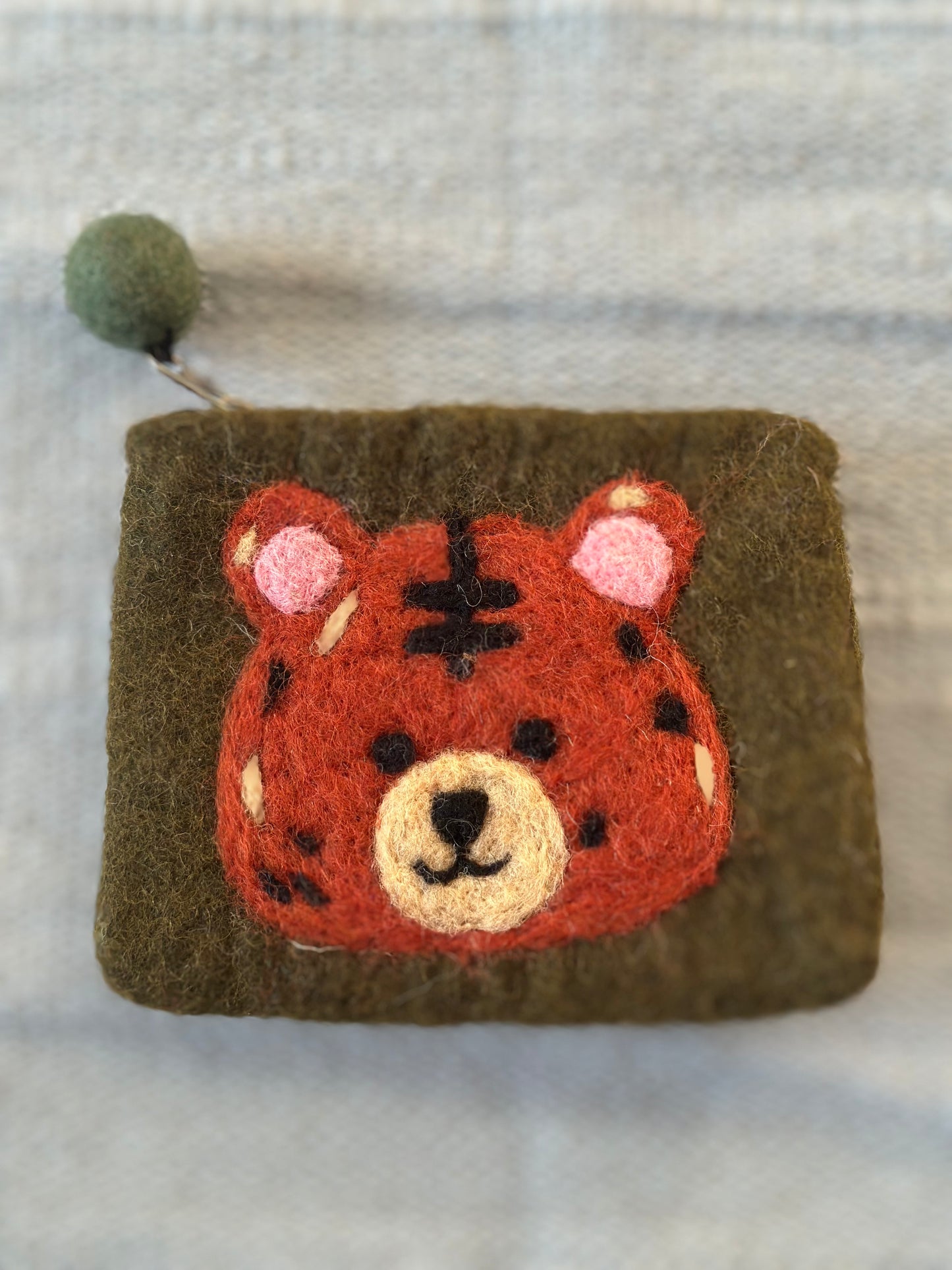Handmade Wool Felt Cartoon Wallet – Tibetan Charm, Durable & Cute