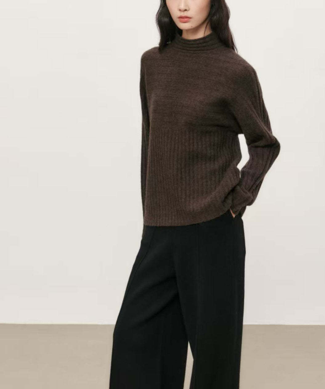 Yak Wool Sweater and Scarf Set