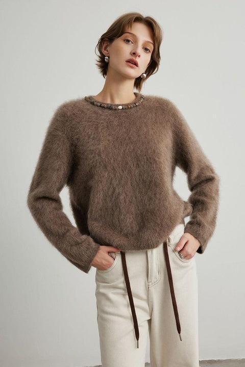 Women’s Pure Yak Wool Soft Brushed Sweater