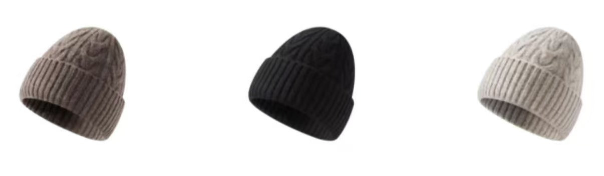 Yak Wool Beanie – Handcrafted Winter Hat, 8 Colors Available