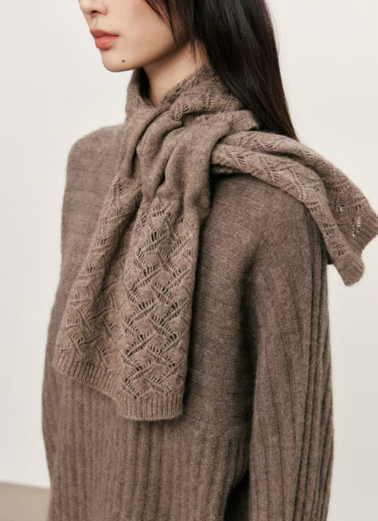 Yak Wool Sweater and Scarf Set