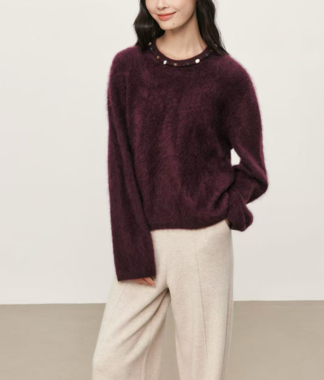 Women’s Pure Yak Wool Soft Brushed Sweater