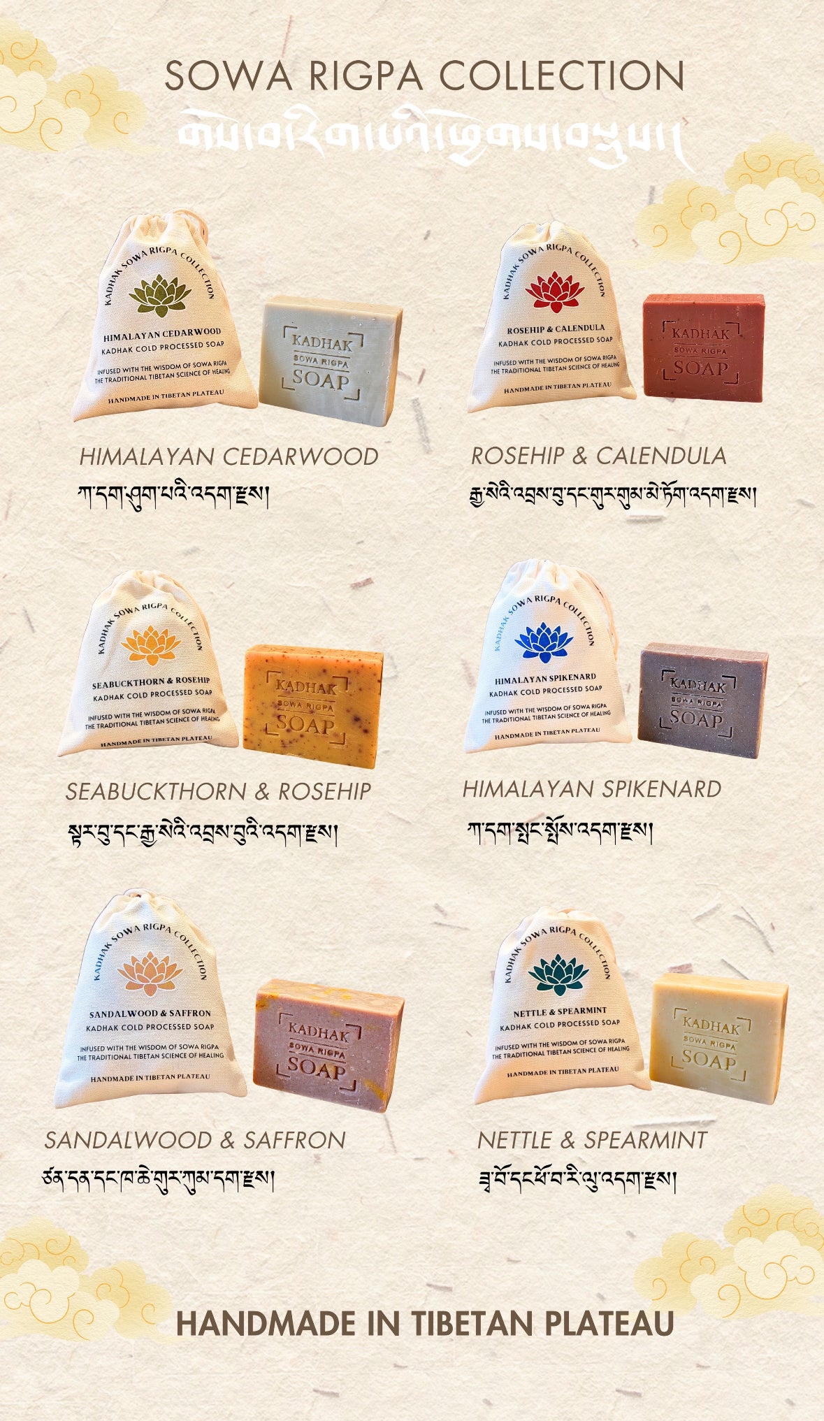 Sowa Rigpa Tibetan herbal medicine handmade soap
