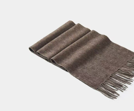 100% Yak wool cashmere scarf native colour