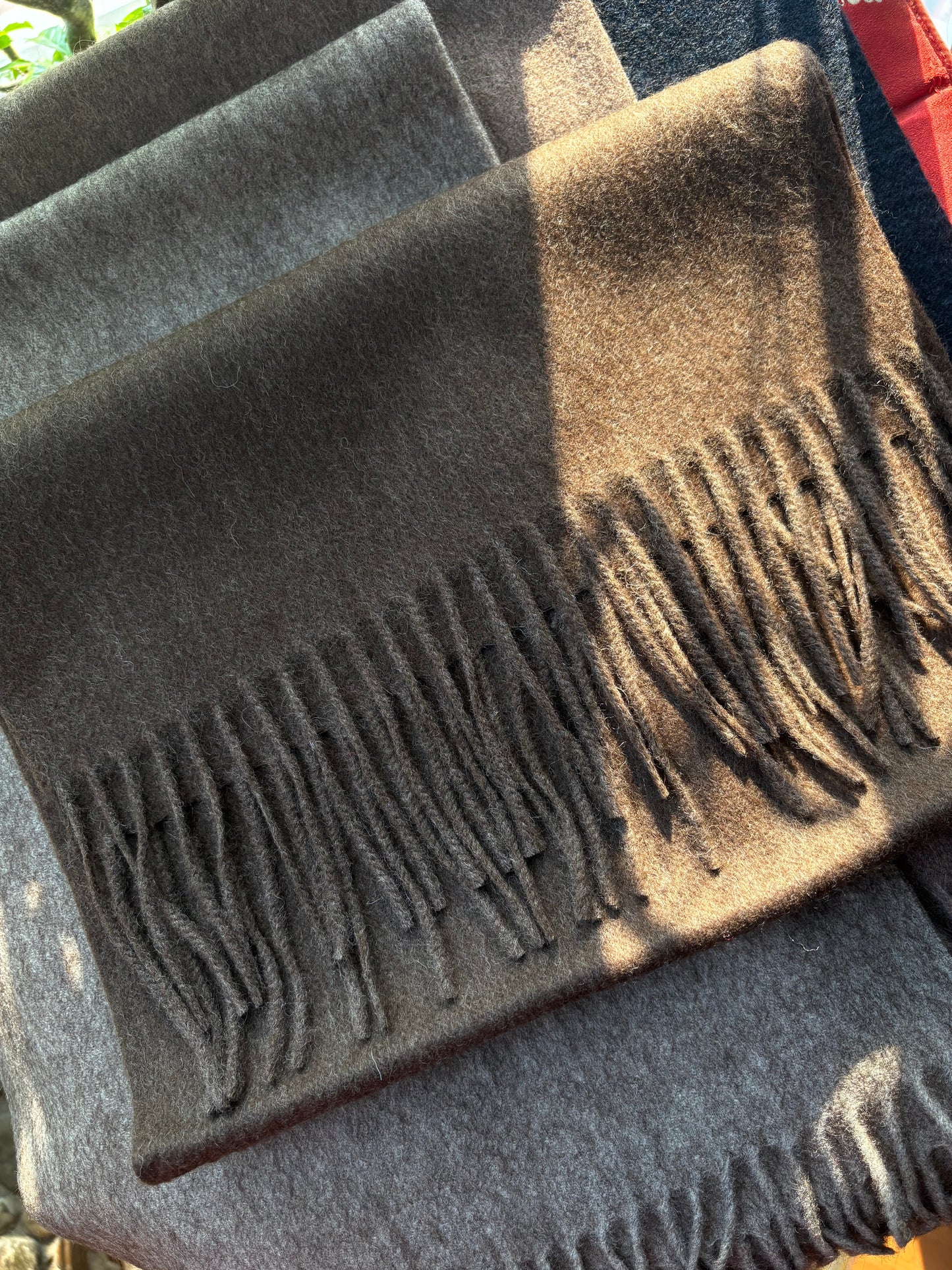 100% Yak wool cashmere scarf native colour
