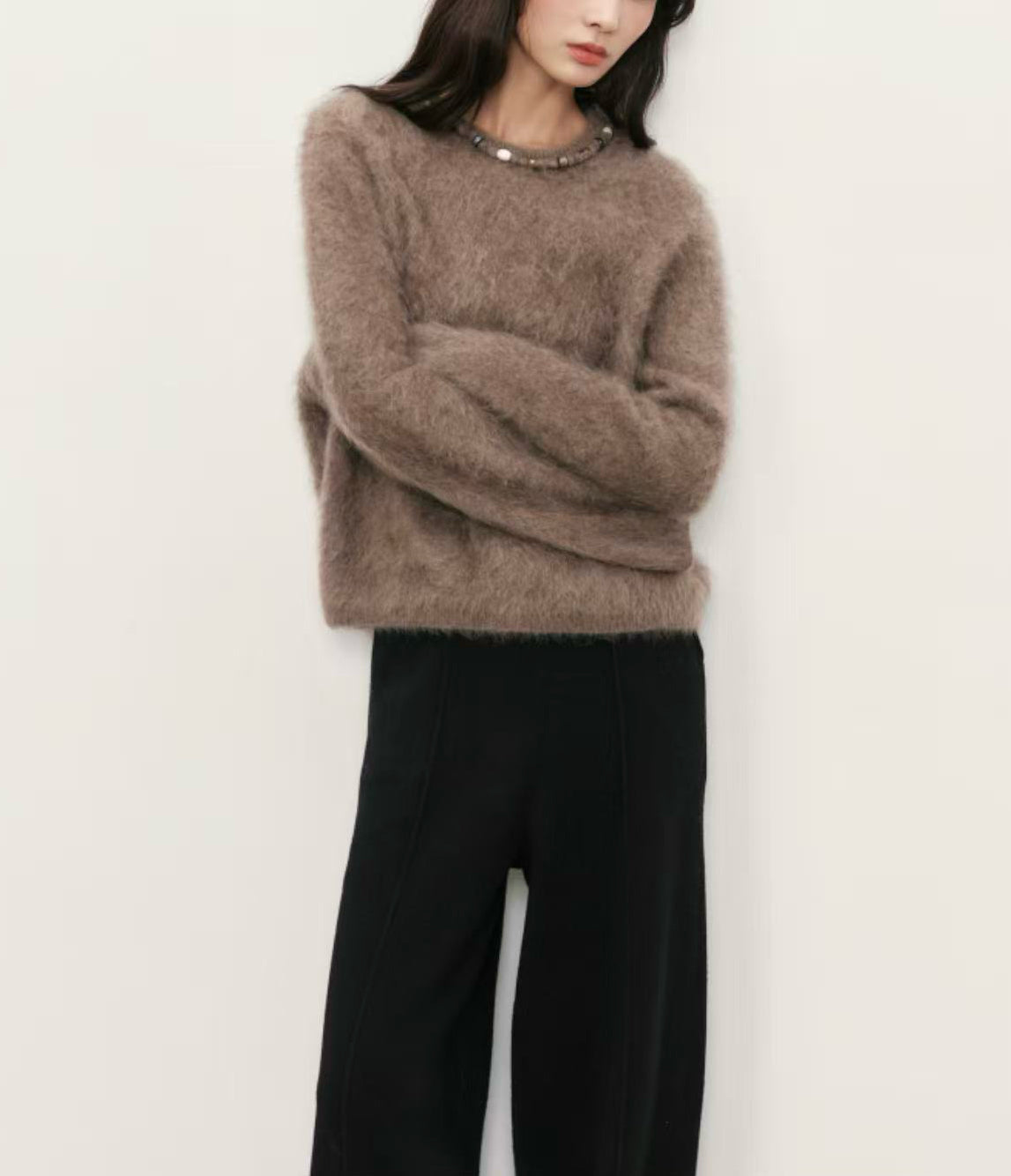 Women’s Pure Yak Wool Soft Brushed Sweater